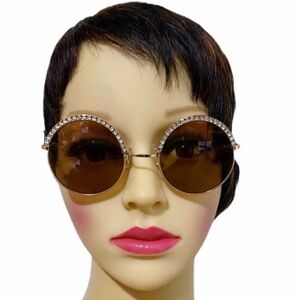 Primark Round Diamanté Sunglasses